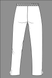 Білий медичний костюм Тіффані з вишивкою, 38