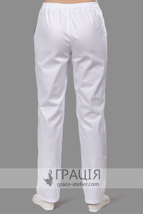 Белый хирургический костюм Спортивный, белый (007), 40