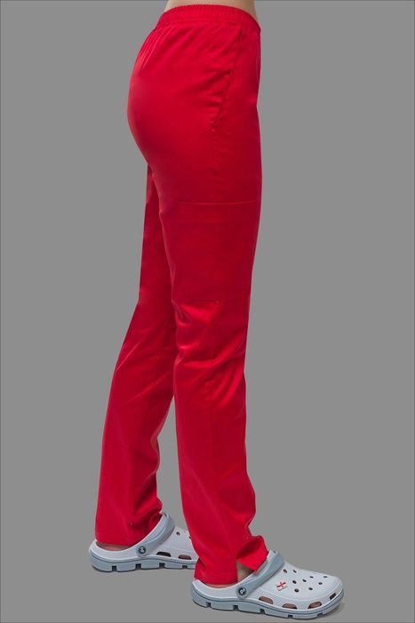 Стрейчевый хирургический костюм Бриджит, красный (302), 38
