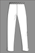 Медичний костюм Селена білого кольору з кантом, 38