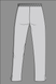 Серый хирургический костюм Полинезия, светло-серый (026), 38
