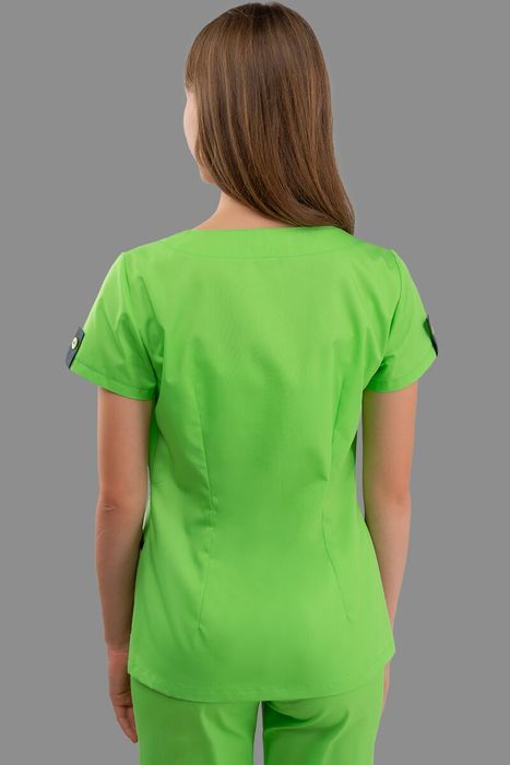 Зеленый хирургический костюм Гайана, лайм (003), 38