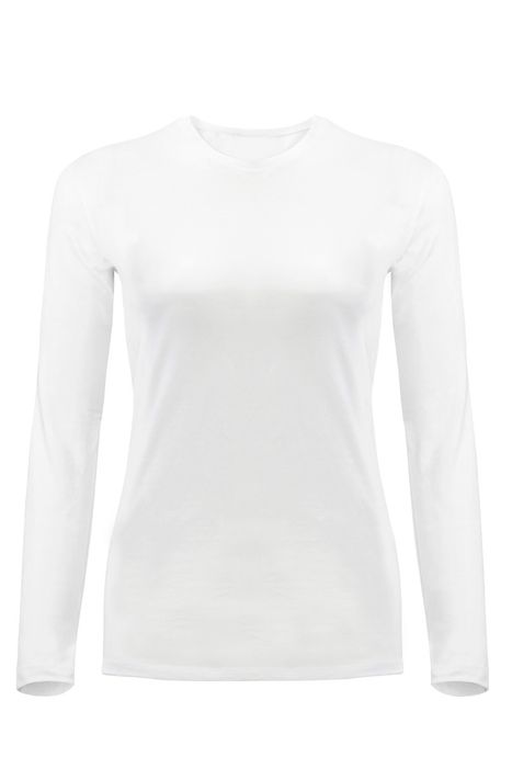 Жіноча футболка з рукавом біла, S