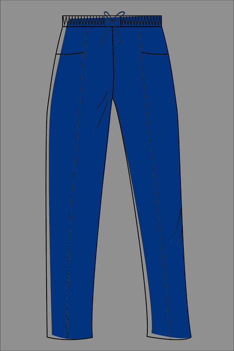 Яскравий хірургічний костюм Еврика з принтом, принт (синій), 38