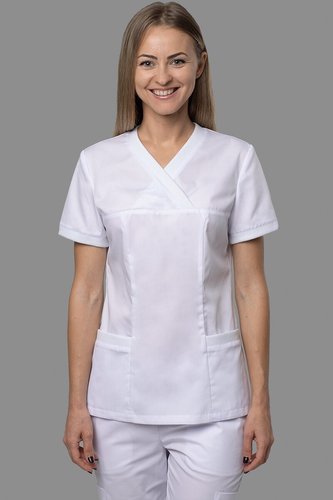 Стрейчевий хірургічний костюм Бріджит, білий (301), 38