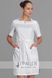 Белое медицинское платье Леди, 38