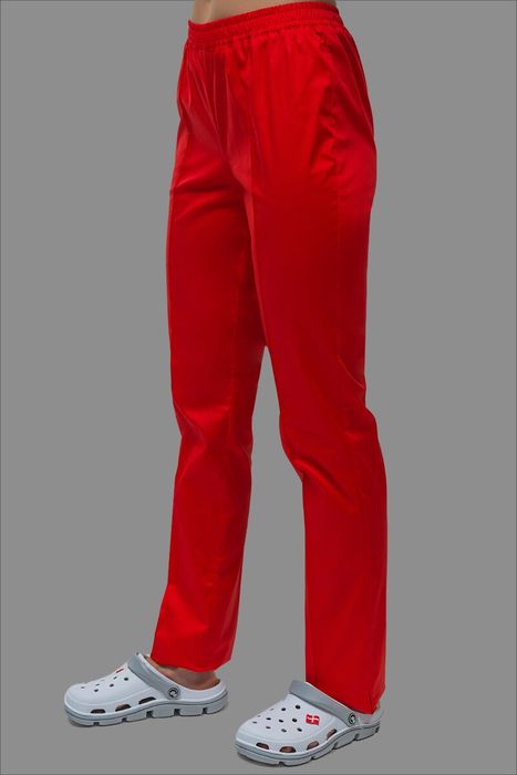 Хірургічний костюм Баст, принт (червоний), 38