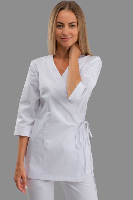 Белая медицинская блуза Ванесса, 38