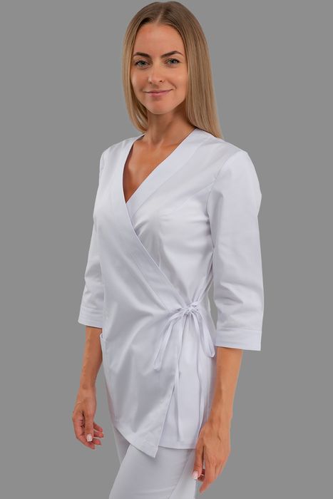 Белая медицинская блуза Ванесса, 38