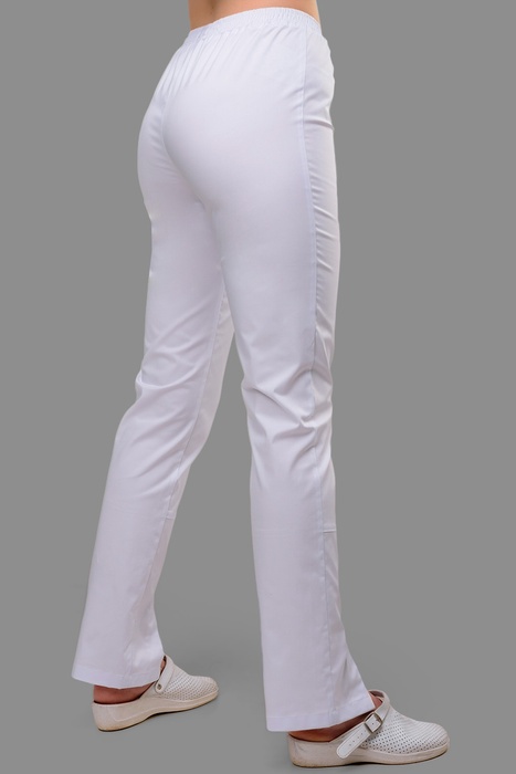 Медицинский стрейчевый костюм Сапфир, белый (301), 38
