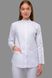 Медицинский стрейчевый костюм Сапфир, белый (301), 38