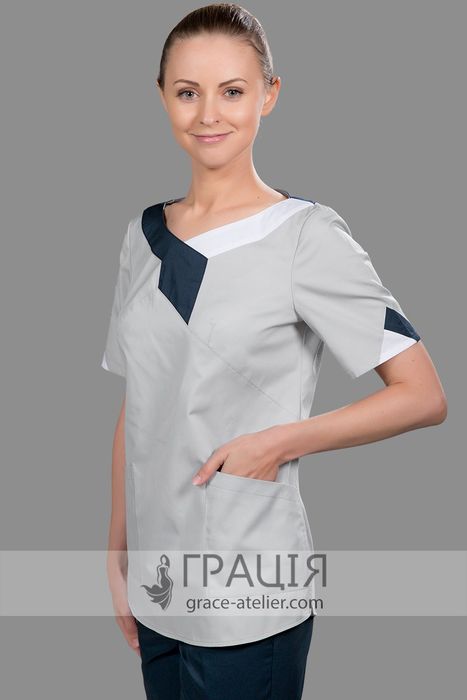 Женский хирургический костюм Торонто, светло-серый (026), 60