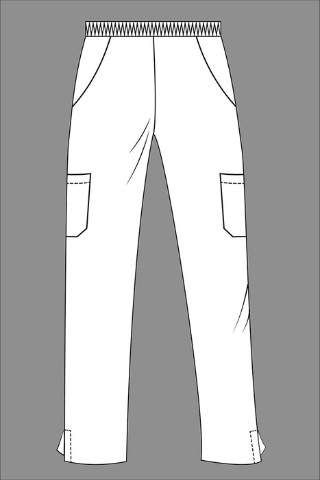 Стрейчевый хирургический костюм Эспаньола, белый (301), 38