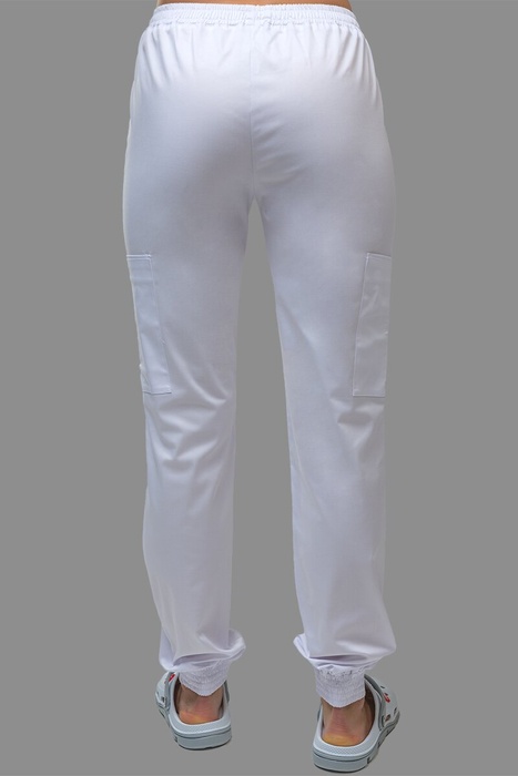 Хирургический стрейчевый костюм Малибу, белый (301), 38