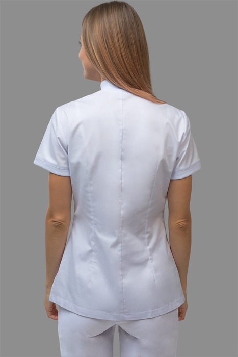Хирургический стрейчевый костюм Малибу, белый (301), 38