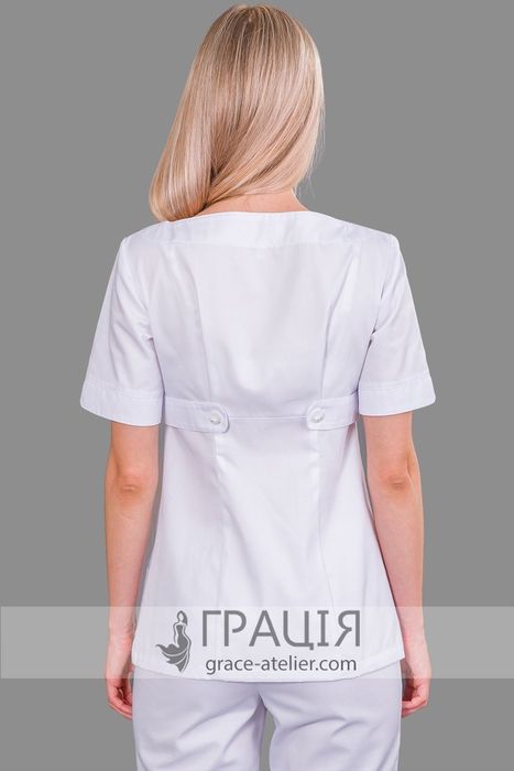 Белая медицинская блуза Тиана, 44